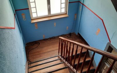 Treppenhausrenovierung im Pfadfinderheim „Hirsch“